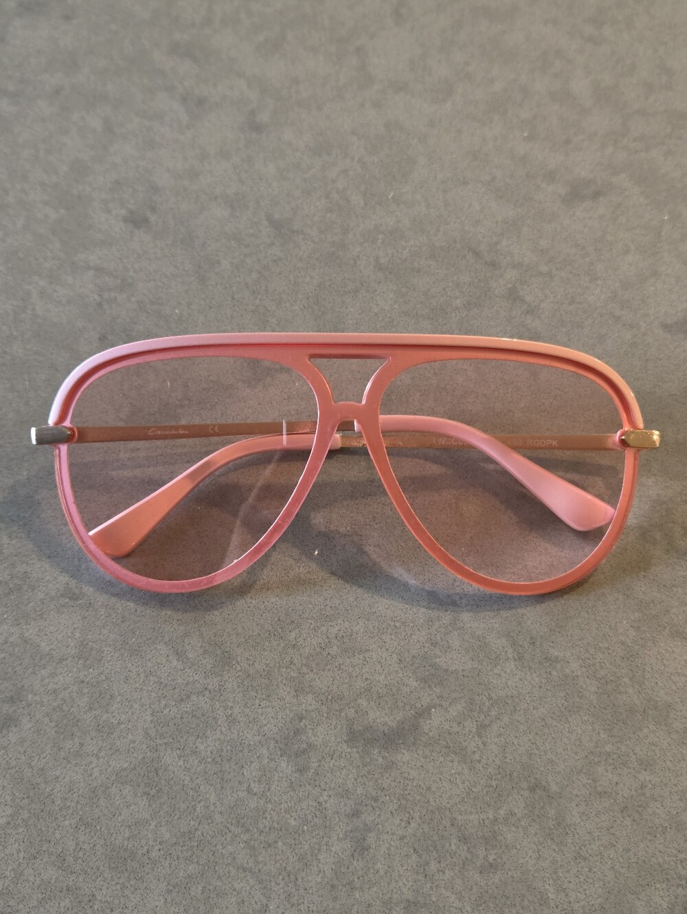 Circus by Sam Edelman Rose Pink See Through Translucent Aviator Sunglasses